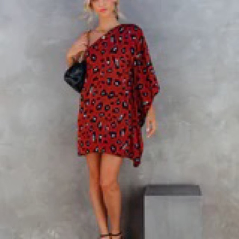 Never worn Vicki dress! Brown / Black leopard